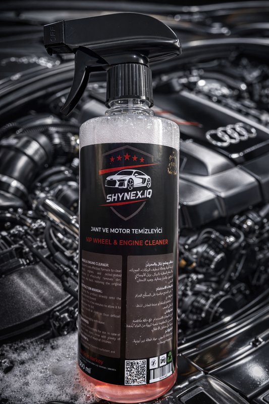 Wheels and engine cleaner 