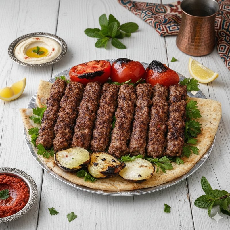 نص كيلو كباب لحم