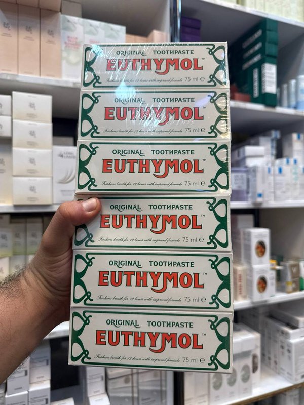 Euthymolمعجون الاسنان الاصلي