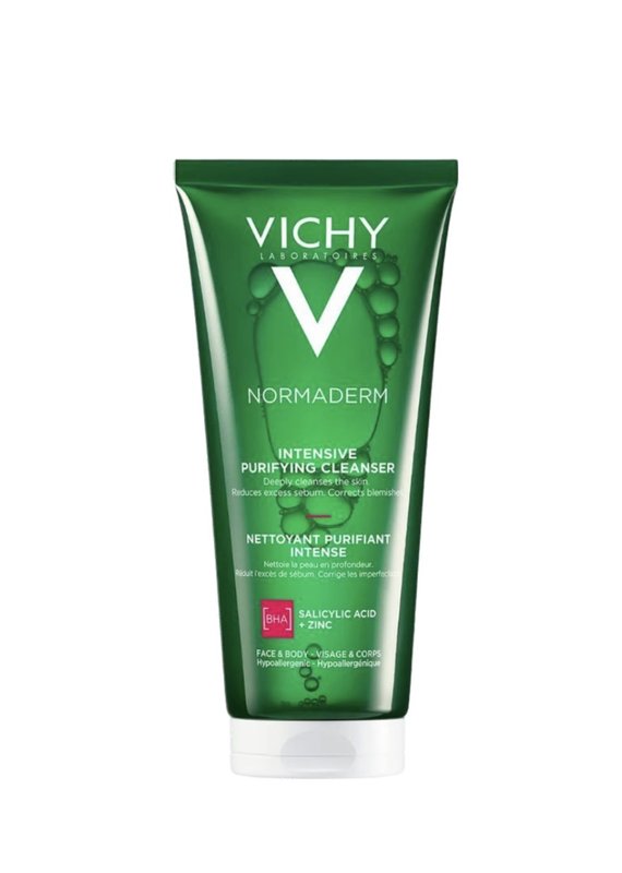 VICHY Normaderm Phytoaction Daily Deep Cleansing Gel - 200ml | فيشي غسول جيل للبشرة الدهنية بالسالسيليك أسيد - 200 مل.