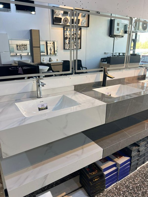 مغسله مرمر تركي ٨٠ سم 