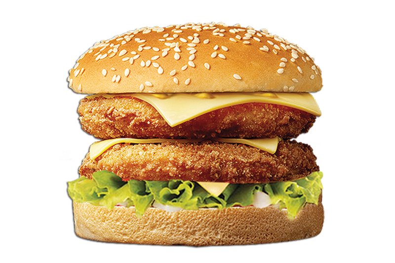 بركر دجاج دبل بالجبن 