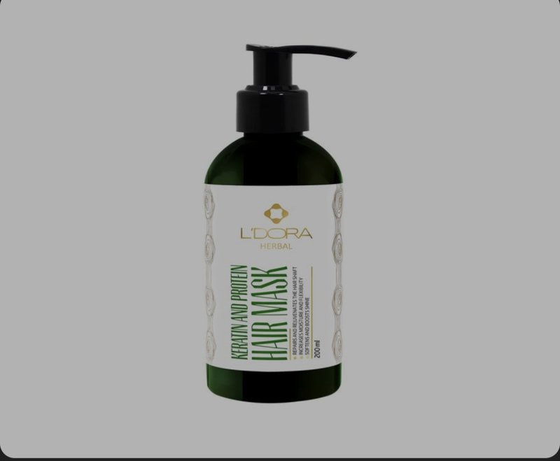 ماسك لدورا بالأعشاب بالبروتين والكيراتين لشعر