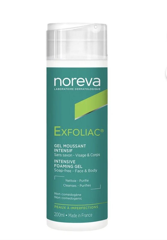 نوريفا غسول جل | Noreva Exfoliac Foaming Gel - 200ml رغوي للبشرة الدهنية - 200 مل.