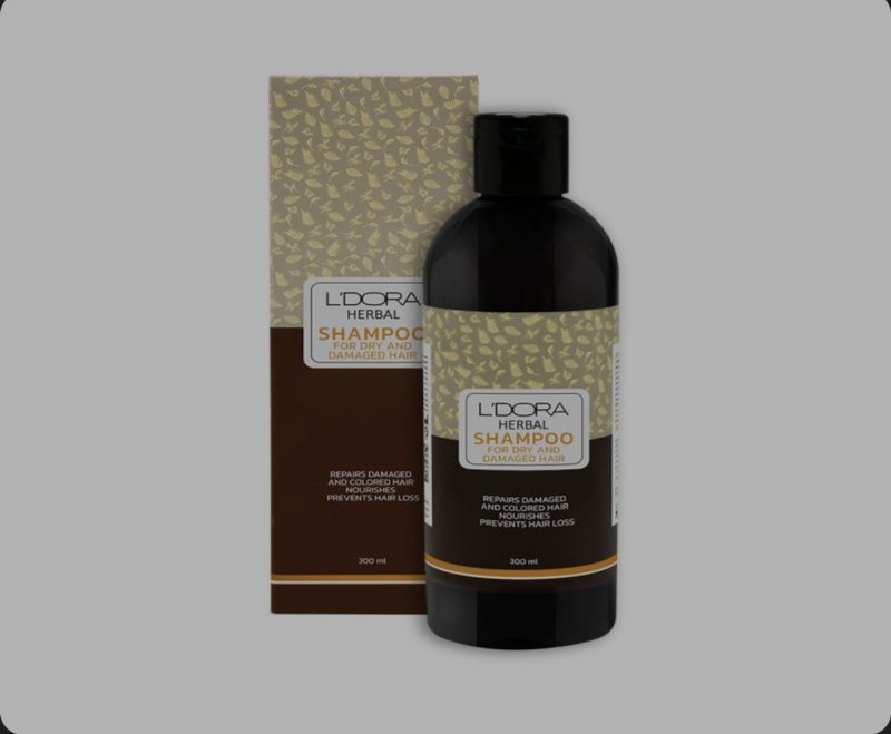 شامبو باعشاب من لدورا لشعر الجاف والتالف