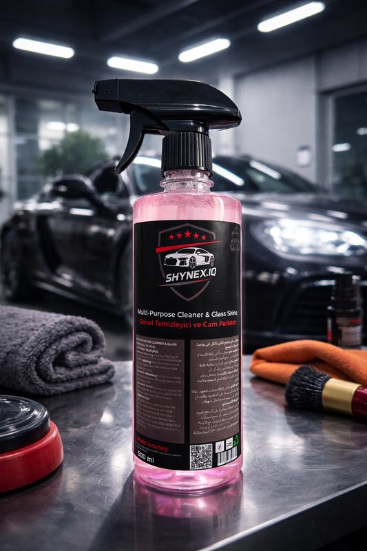 Multi-purpose cleaner & glass shine