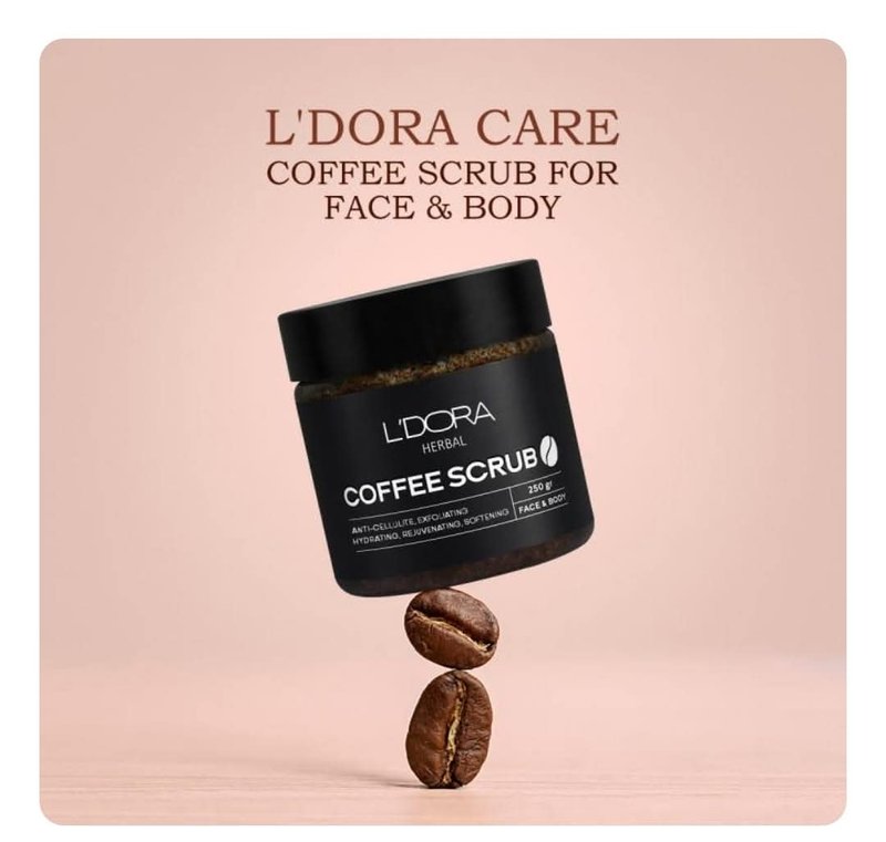 مقشر القهوة لجسم من ماركه لدورا