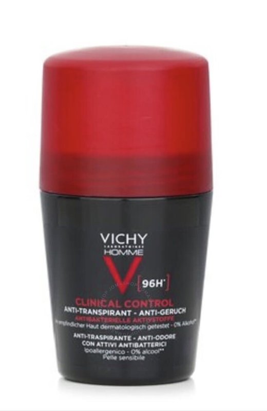 | VICHY Men's Homme Clinical Control 96H - 50ml فيشي مزيل تعرق لمدة 96 ساعة للرجال - 50 مل.