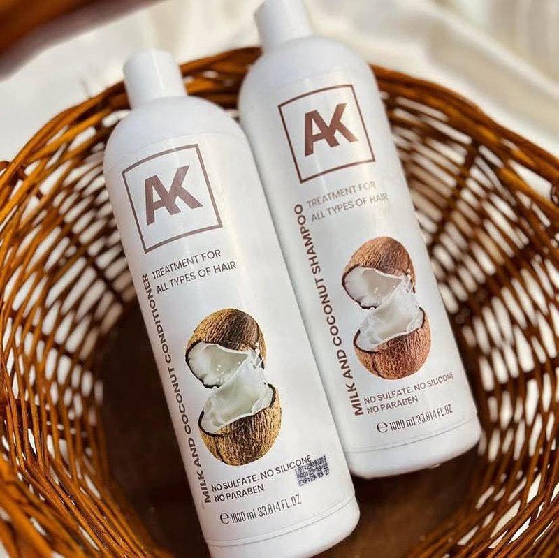 شامبو AK بخلاصة الحليب وجوز الهند1000 ml 